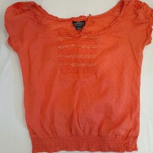 Angie Women’s Boho Inspired Cotton Peasant Size M